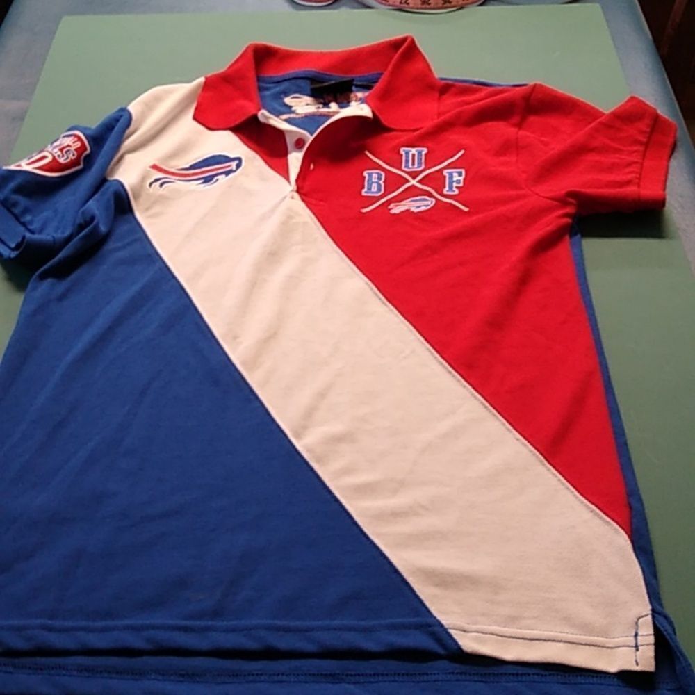 NFL Pro Football Buffalo Bills Men's Med polo shirt Sports Outside Athletic